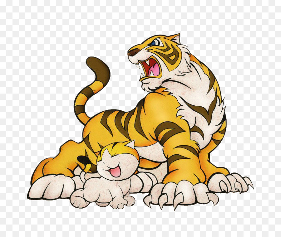 Tiger-Katze Cartoon - Cartoon tiger