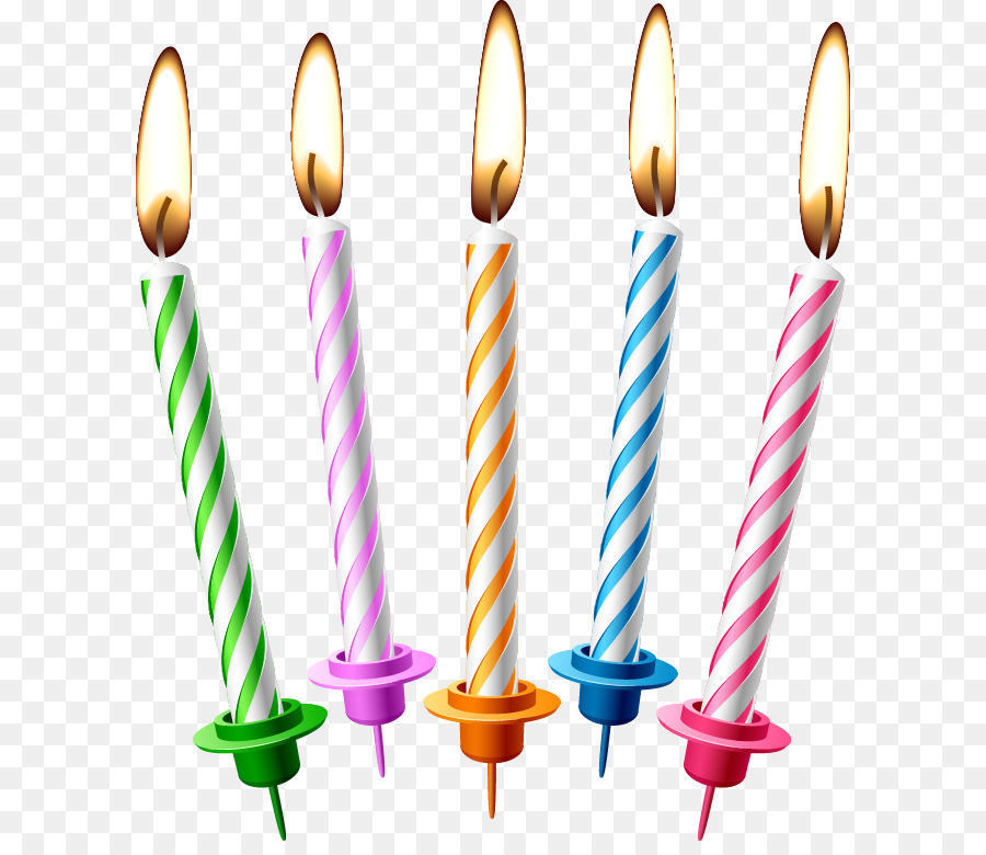Kit bougies d'anniversaire png - Birthday candles