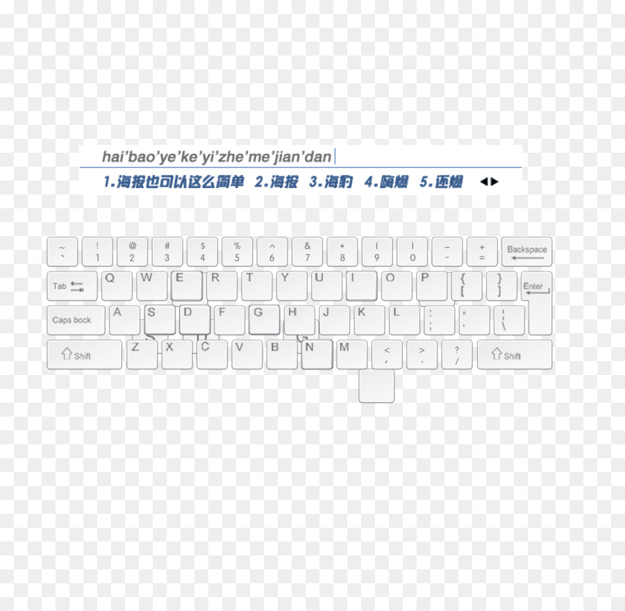 Weiß Marke Muster - Weiße englische Tastatur-input-Methode