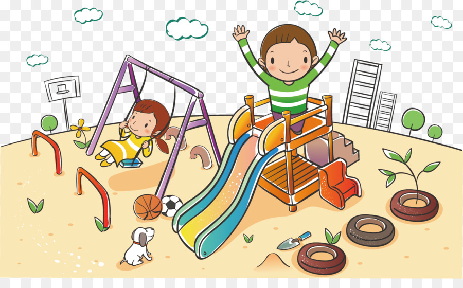 Bambino Clip art - Bambini che giocano swing