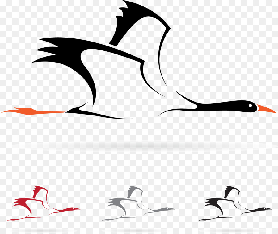 Uccello Cicogna Royalty-free Clip art - vettore di gru