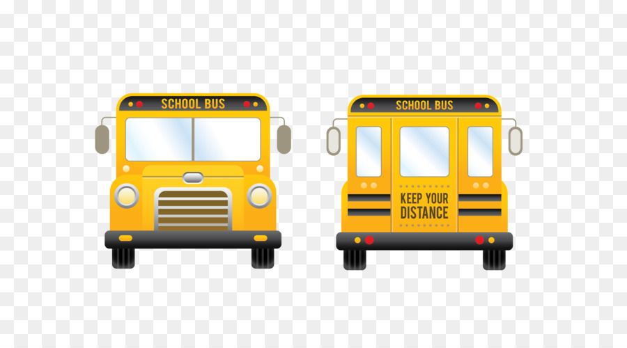 Scuola bus scuolabus giallo giallo - Vector giallo anteriore del bus della scuola