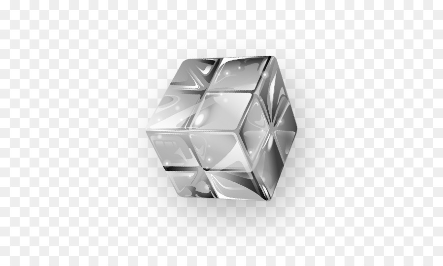 Rubiks Cube spazio tridimensionale geometria Solida - Grigio tridimensionale cubo