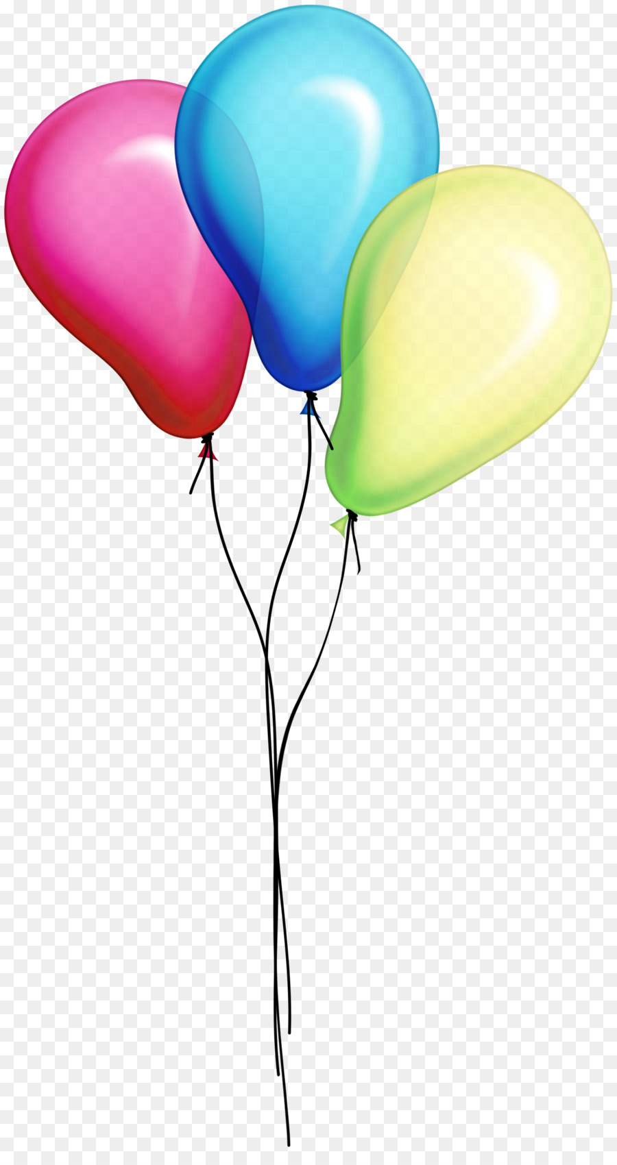 Spielzeug, Luftballon, Geburtstag Clip art - Bunte Luftballons