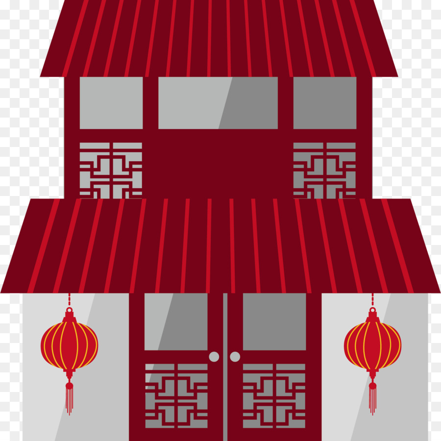 Torre cinese Paifang architettura Cinese u4e2du56fdu4f20u7edfu5efau7b51 - Lanterna casa