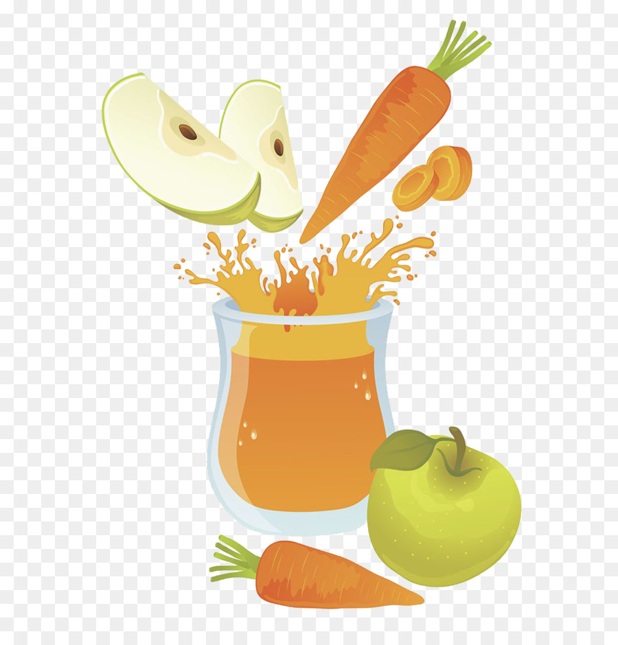 Apfelsaft-Karotte Frucht - Karotten-Apfel-Saft