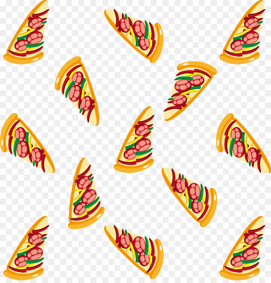 Pizza Fast food di Pattern - Giallo pizza