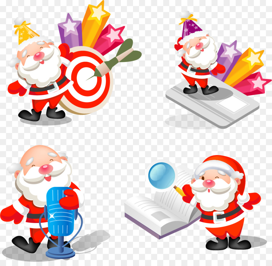 Santa Claus Weihnachten Symbol - Vektor cartoon Santa Claus