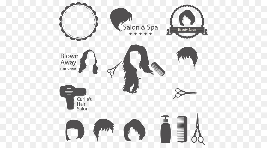 Schönheits-Salon Friseur Frisur Clip-art - Haar-Vektor