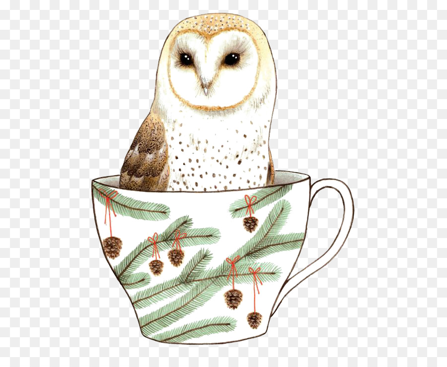 Eule, Vogel, Idee, Illustration - Owl-cup