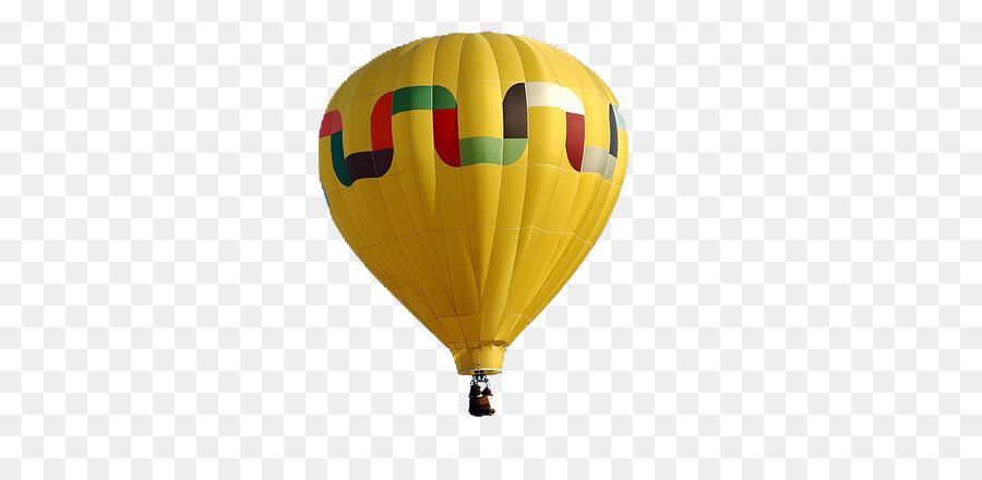 Heißluftballonfahren - gelbe Heißluftballon