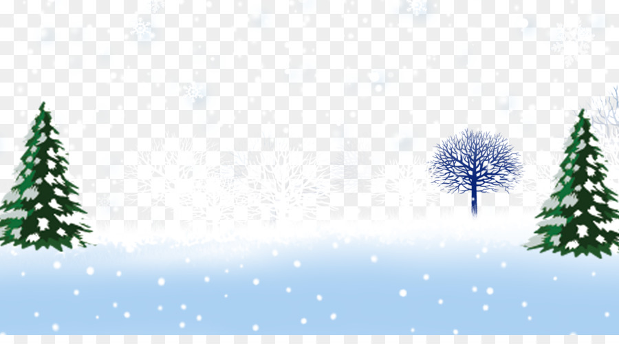 Santa Claus Christmas Cartoon Wallpaper - Winter tree trunks