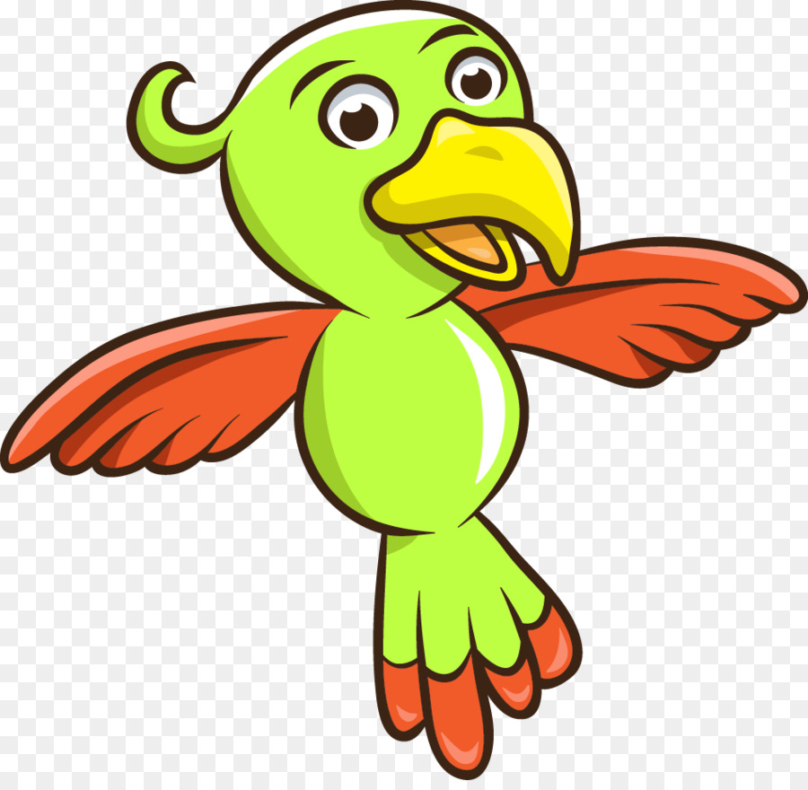 Ente Amazon parrot Bird clipart - Green parrot