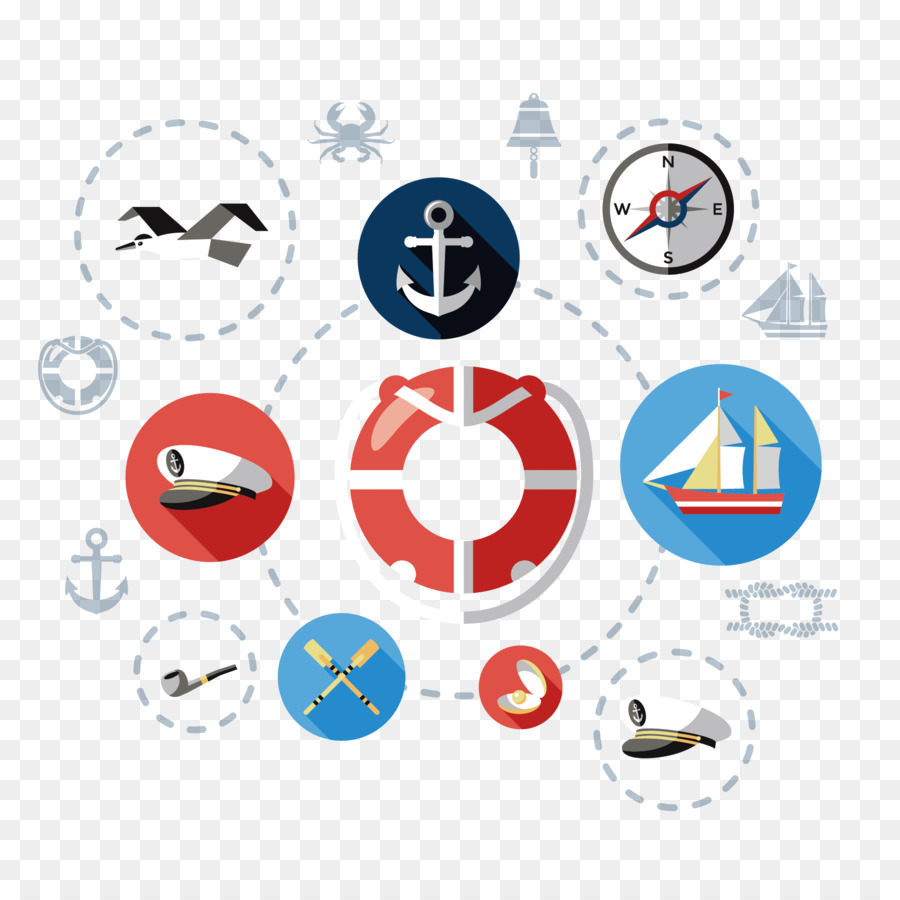 Navigation-Symbol - Vektor-Segel-Ausrüstung