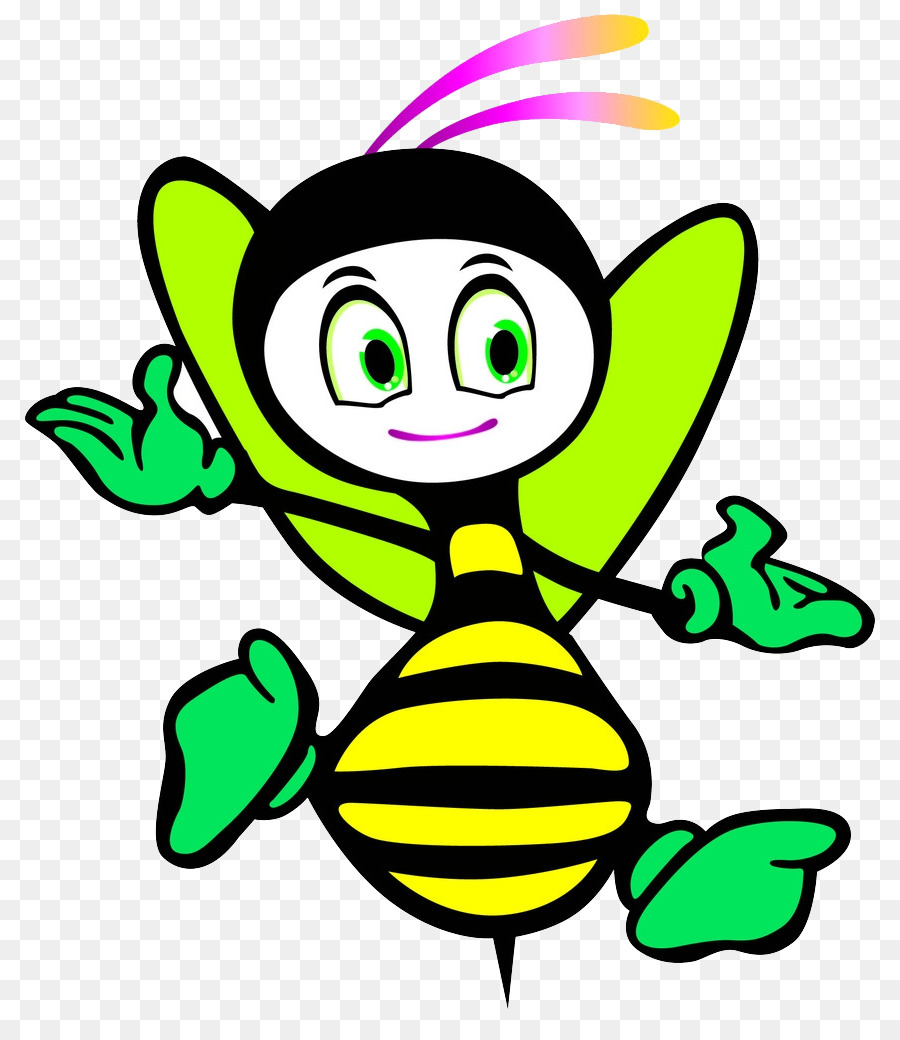 Apidae Cartoon Clip art - Cartoon-Biene