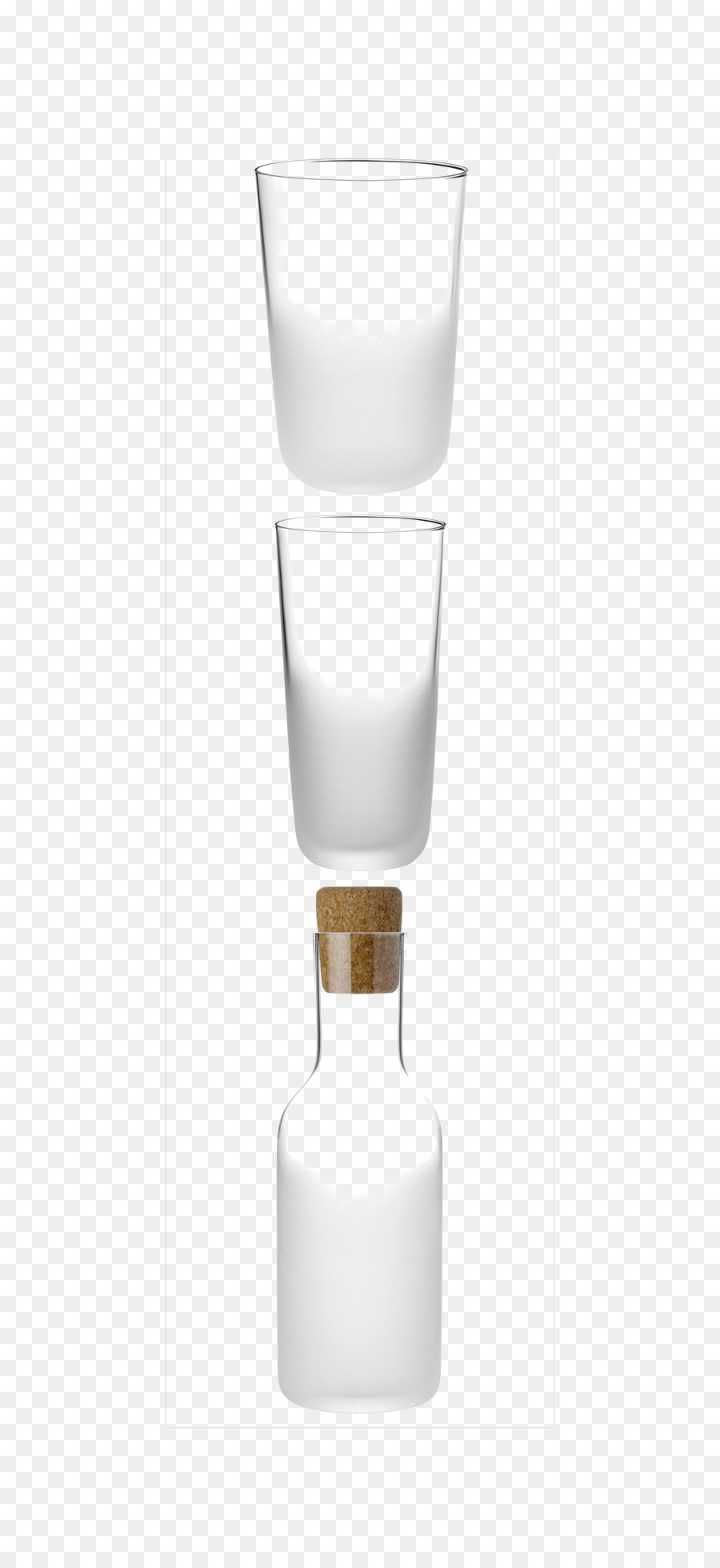SuperCupNI Milch Glas - Transparenter Milch-Cup