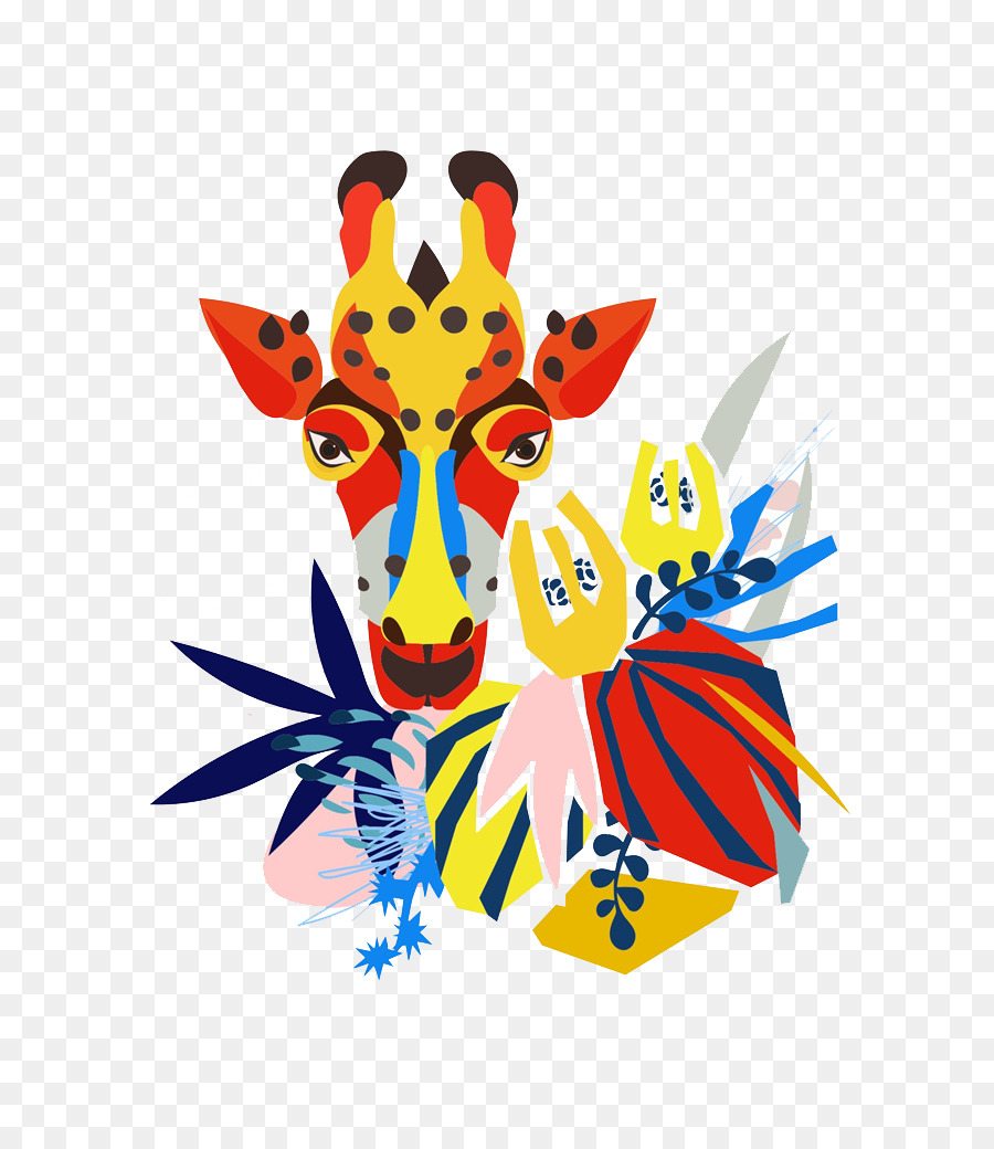 T-shirt di Carta di Abbigliamento Top - Esotici Giraffa