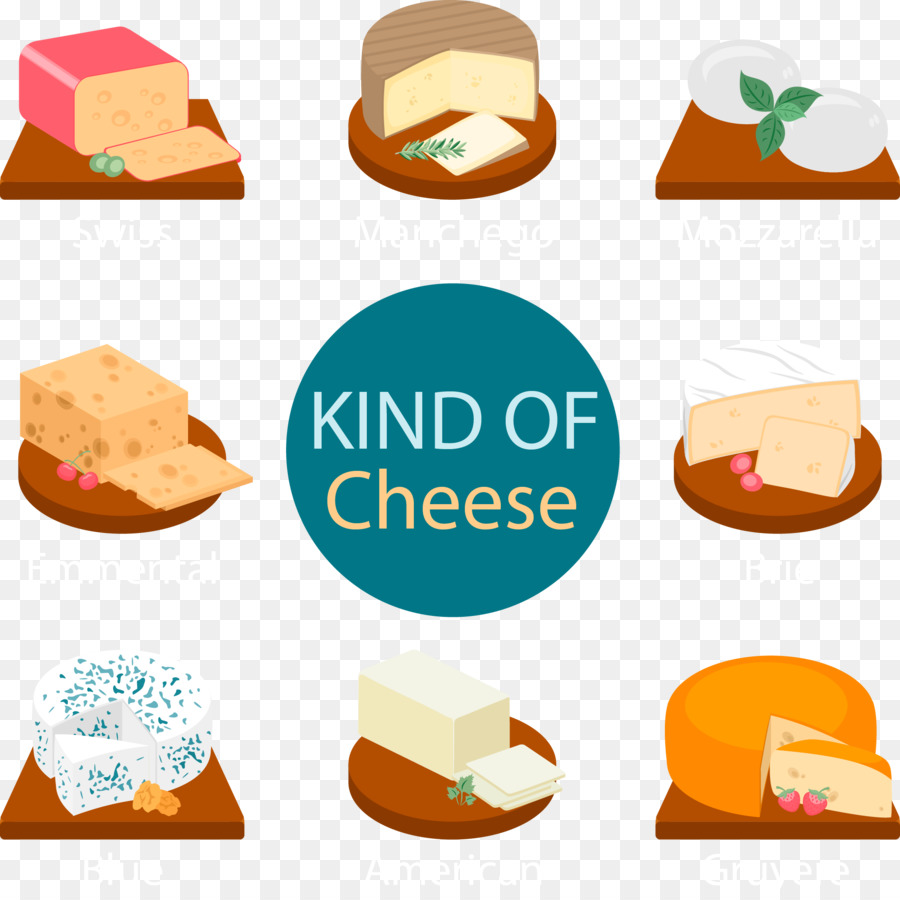 Käse Clip art - Vektor von hand bemalt Käse