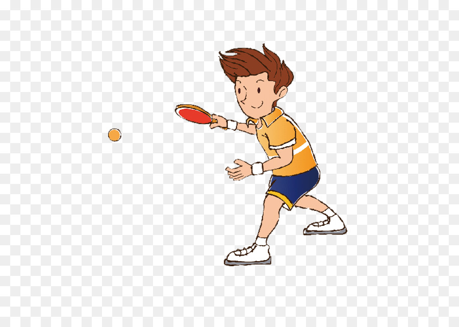 Cartoon-Tischtennis-Ball-Sport - Tisch-tennis-cartoon Zeichen Bild material