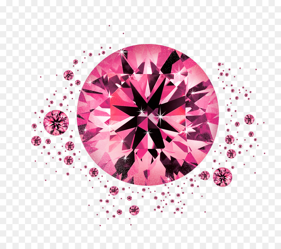 Geschenk Kette Anhänger Diamant-Schmuck - Pink Diamond