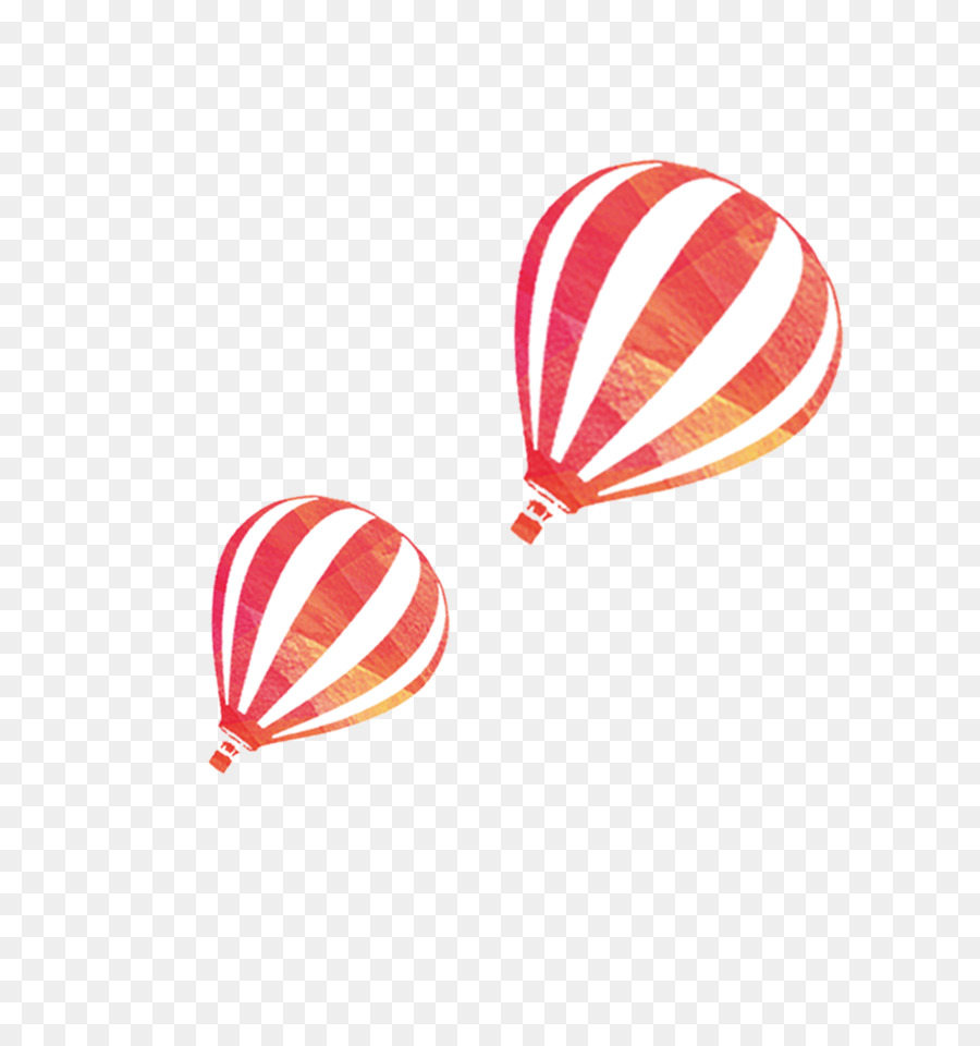 Flug mit Heißluftballon-Aquarell - Handgemalte Aquarell-hot air balloon