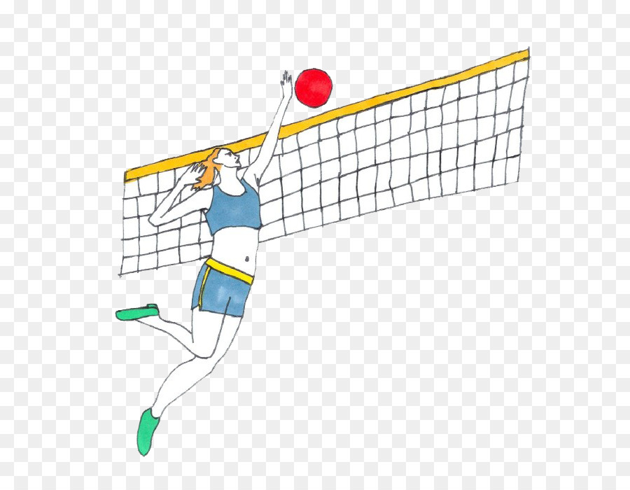 Australien-Fashion-Zeichnung-Illustration - cartoon volleyball