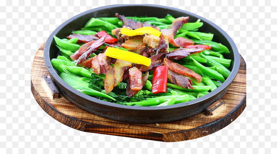 Zweimal gekochtes Schweinefleisch, Vegetarische Küche chinesische Küche Brokkoli - Brutzelnden Würstchen süchtig Kale