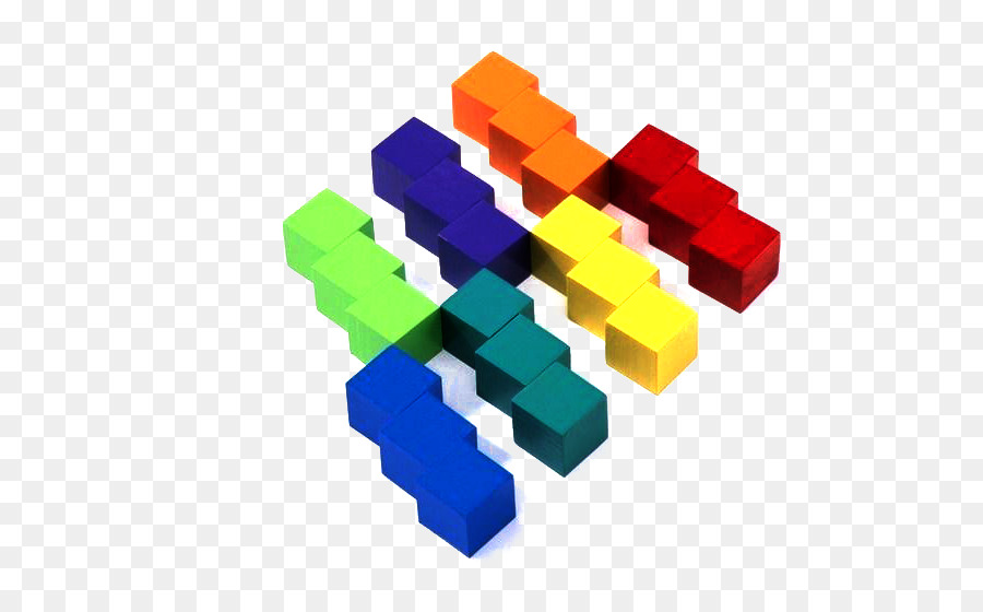 Cubo Giocattolo blocchi di Colore - Offset di colore, creativo, cubo senza tenuta