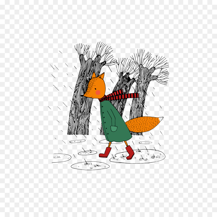 Cartoon Fox Illustrazione - Cartoon fox Scaricare