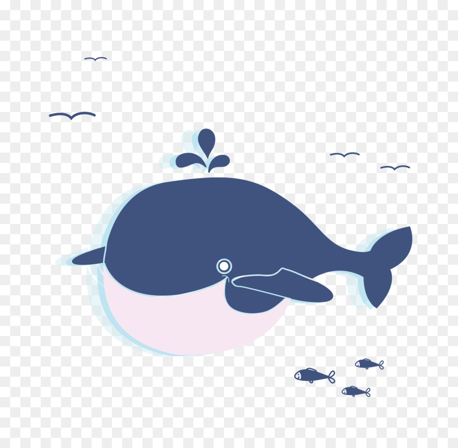 Balena Cartoon Illustrazione - Grande Balena elemento