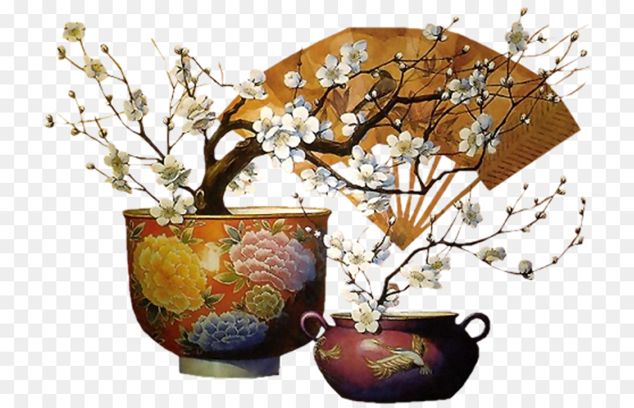 Animazione pittura Cinese Polyvore Disegno - vaso