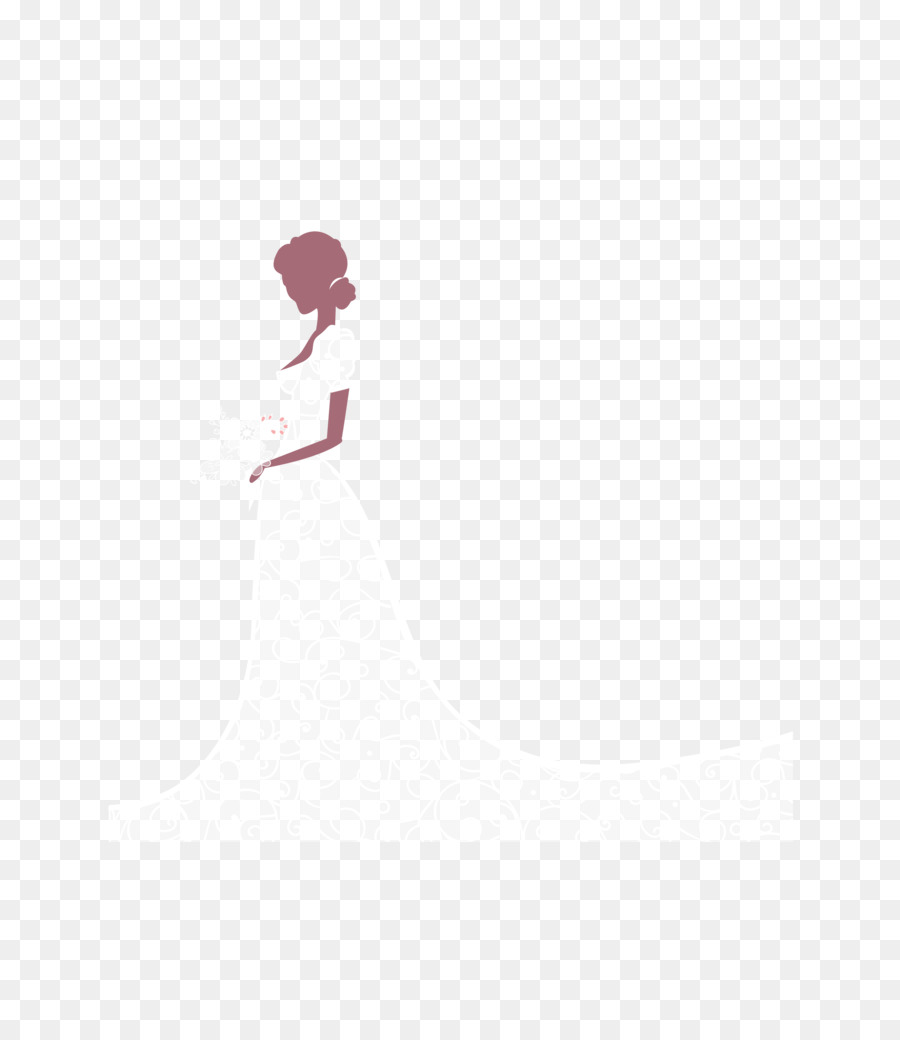 Bereich Muster - Vektor-Weiße Cartoon-Hochzeits-Braut