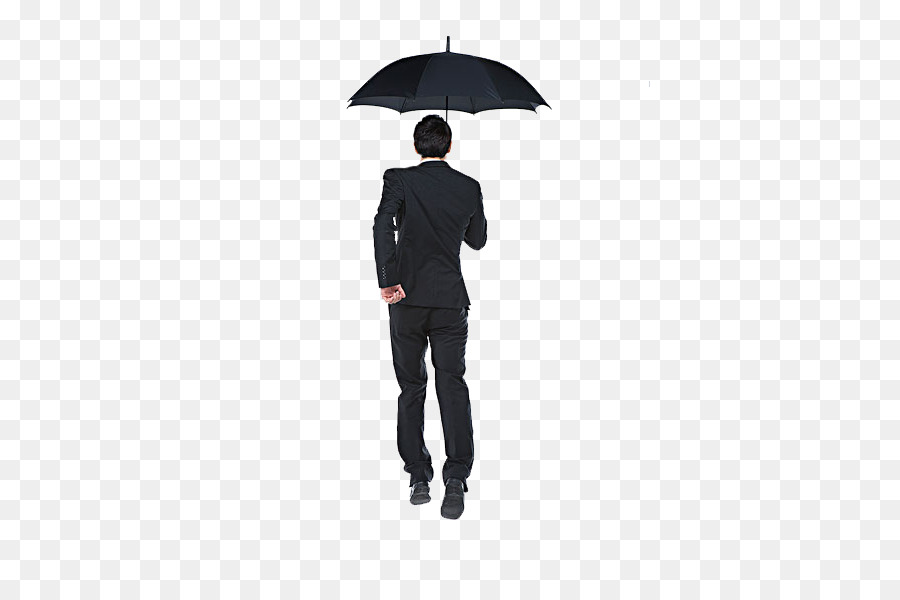 Regenschirm Cartoon - Der Regenschirm Mann