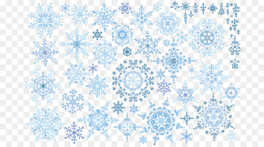 Blue-Point-Schneeflocke-Muster - Blaue Schneeflocke