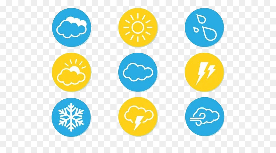 Wetter Prognose Wind-Symbol - Vektor-neues Wetter-Ikone-Sonne Schneeflocken