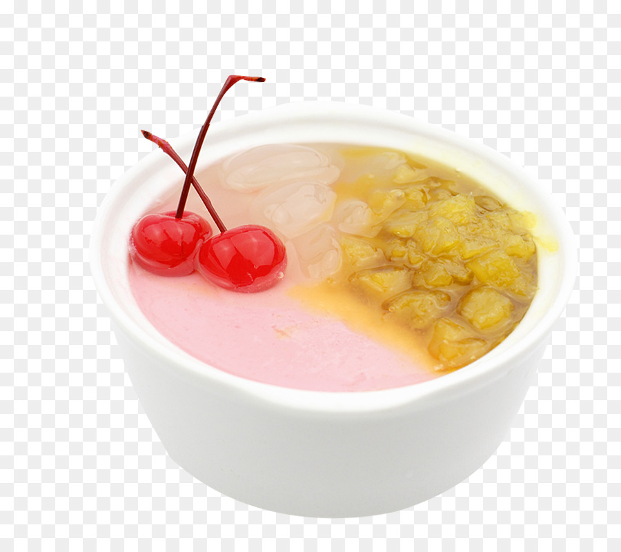 Đôi da sữa Lạnh tráng miệng - cherry, đậu xanh shuangpinai