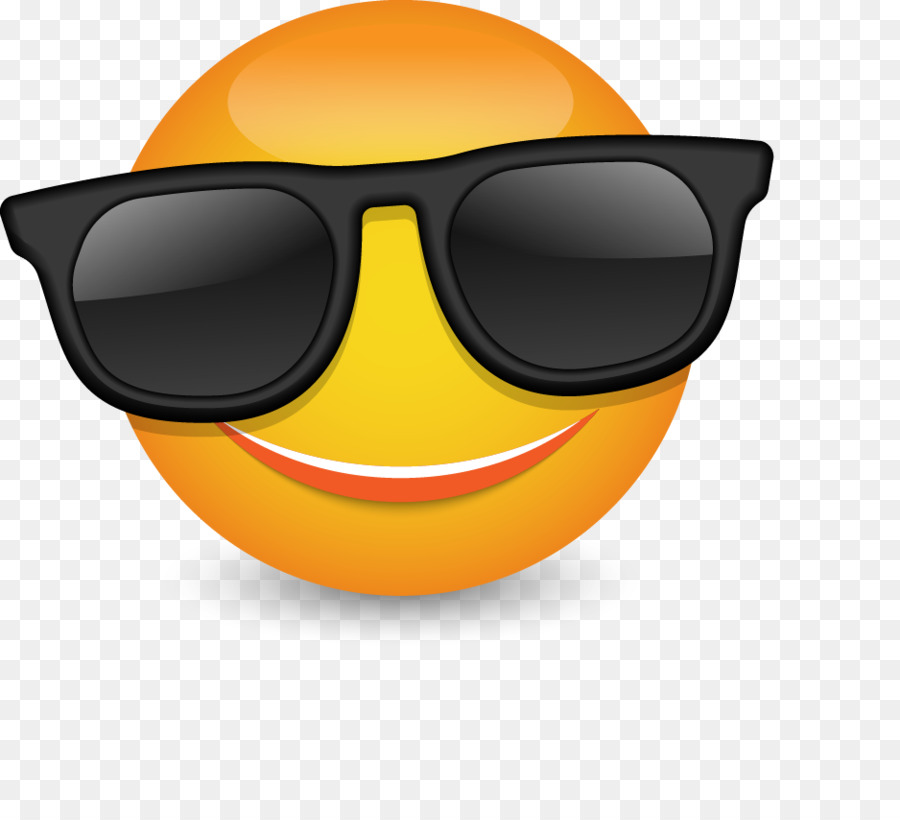 Sonnenbrillen Smiley Emoticon - Coole Sonnenbrille vector emoticons