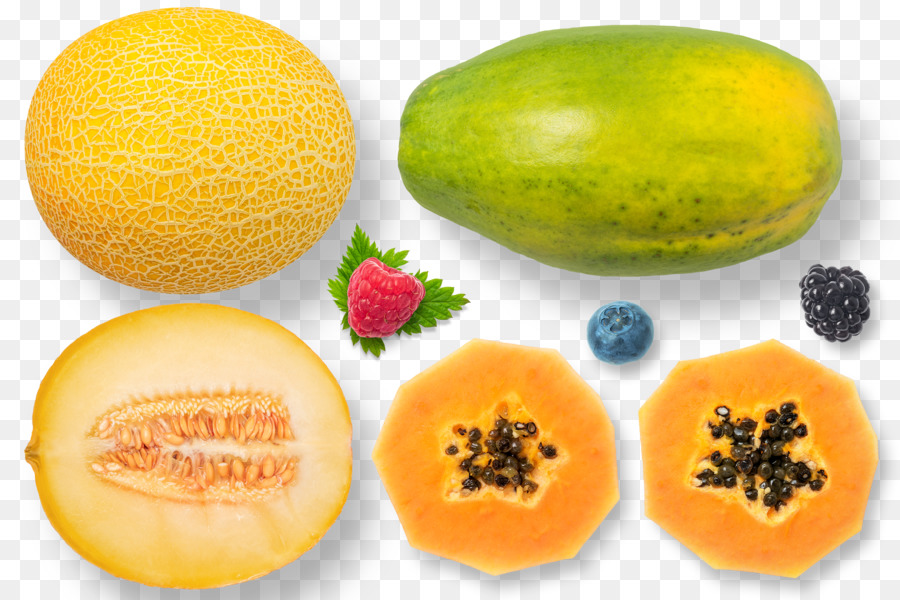 Hami Melone Melone Vegetarische Küche Papaya - Hami Melone und papaya