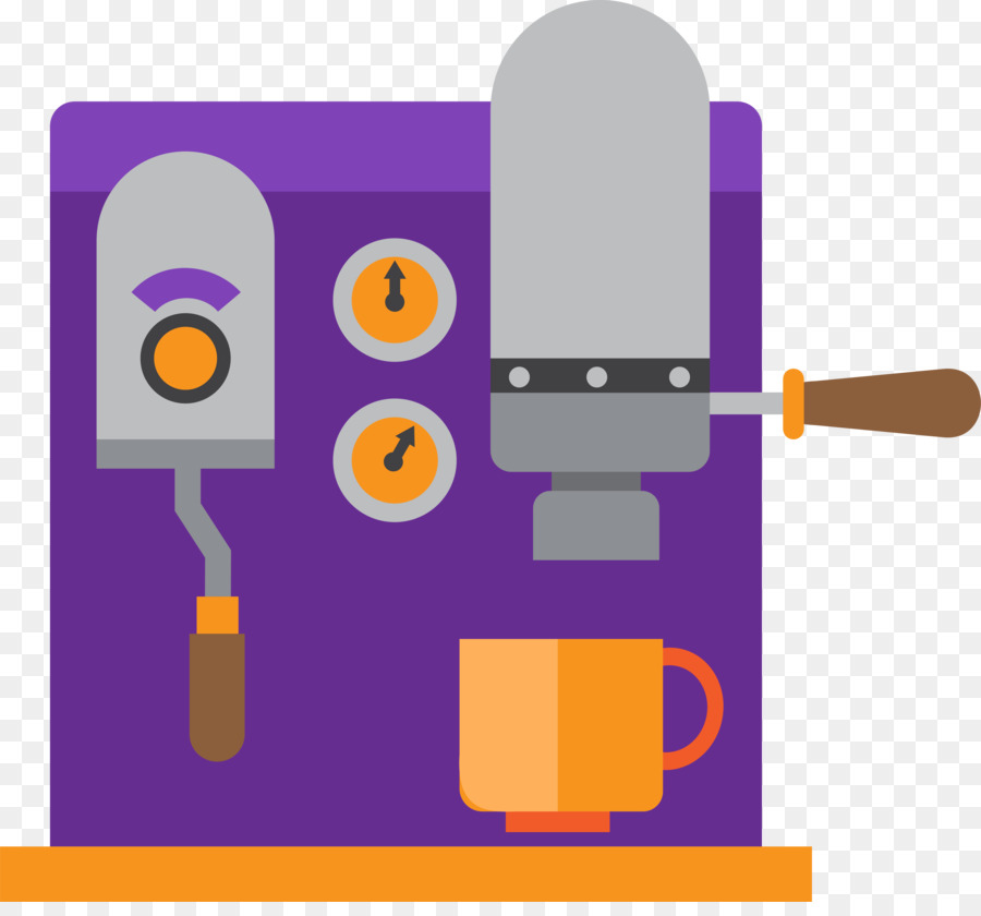 Máy pha cà phê Tím Clip nghệ thuật - Màu tím máy pha cà phê