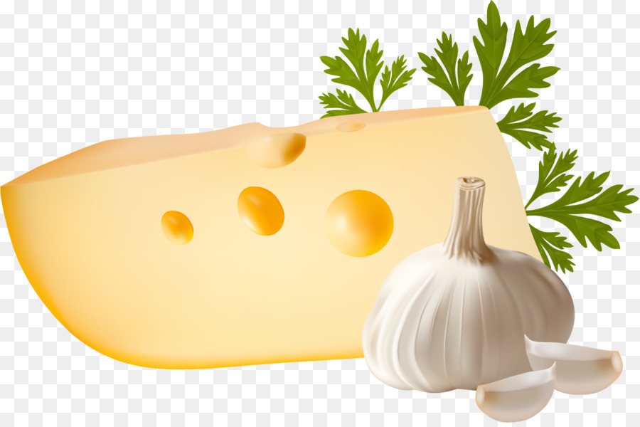 Gemüse-Käse-Knoblauch-Illustration - Knoblauch