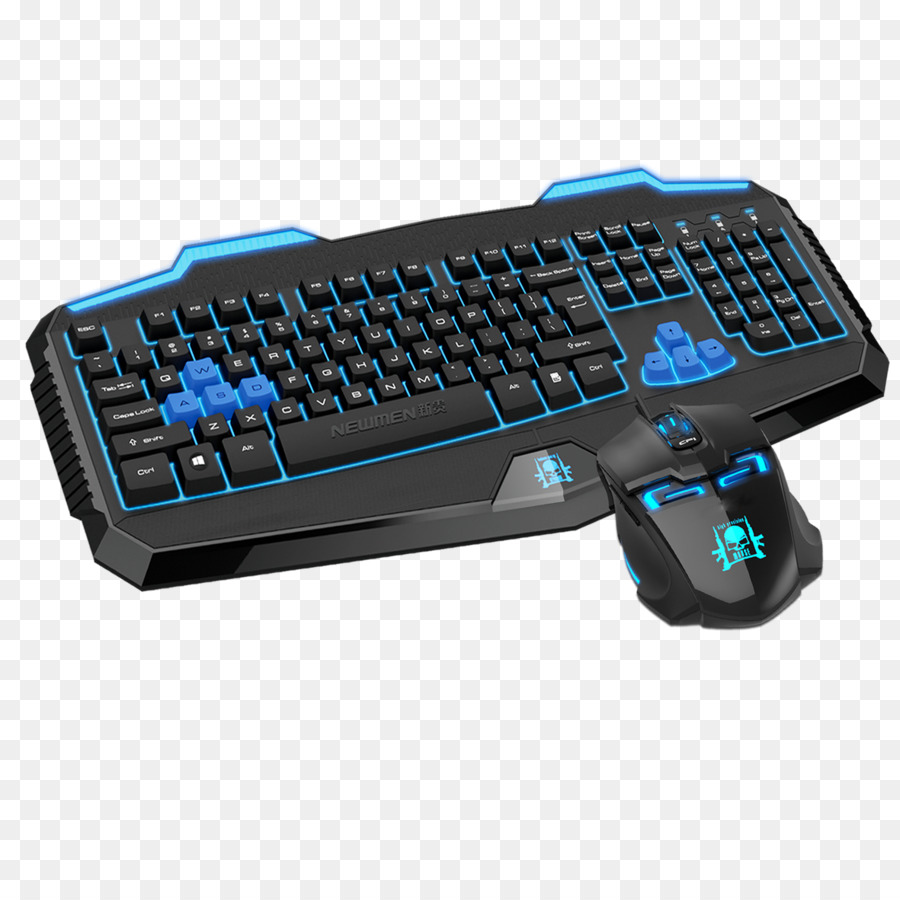 Computer Tastatur, Computer-Maus, Numerische Tastatur die Leertaste Gaming-Tastatur - Mechanische Tastatur-schwarz und blau-Schnalle-Kostenlose Fotos