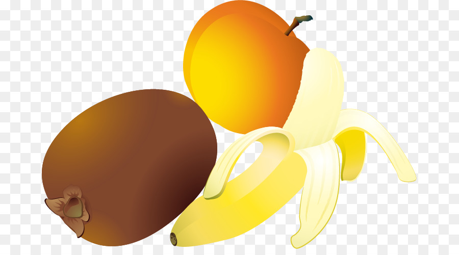Kiwis Apple Clip art - Aprikosen-Bananen-kiwi Obst Vektor material png