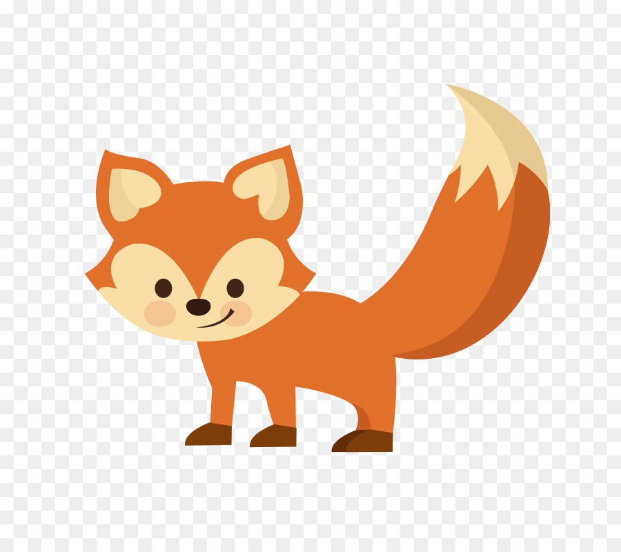 Cartoon-Illustration - Vektor-sly-fox