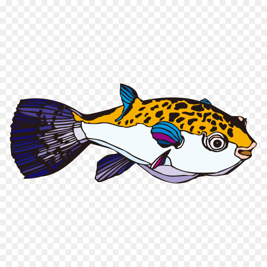 Mbu pesci palla Fugu - fumetto di pesce
