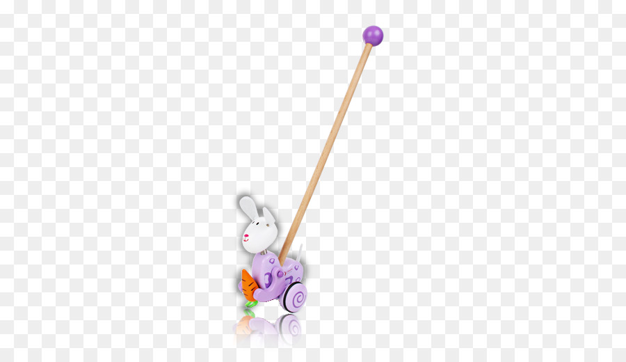 Màu tím - Thỏ đẩy xe đồ chơi