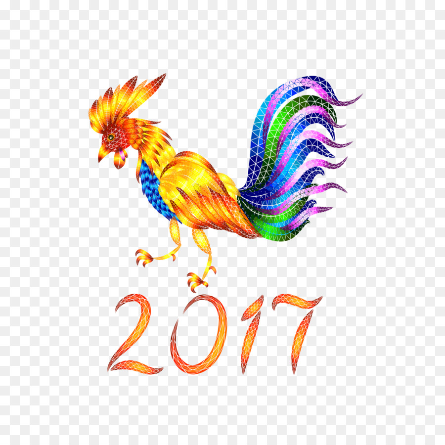 Chinesische Sternzeichen chinesische Neue Jahr Hahn Clip art - neues Jahr,Bunt,Hahn,Chinese New Year