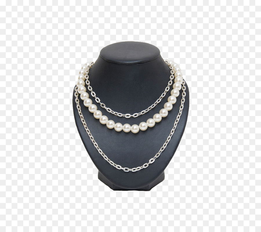 Halsketten-Schmuck-Perle u9996u98fe - Perle Halskette Display