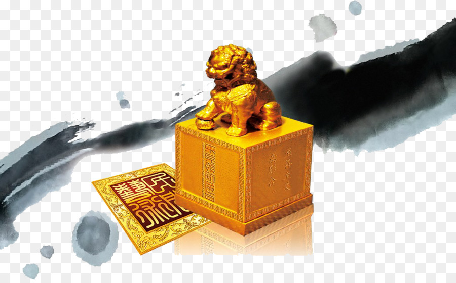 Trung Quốc Poster - Sư tử con dấu