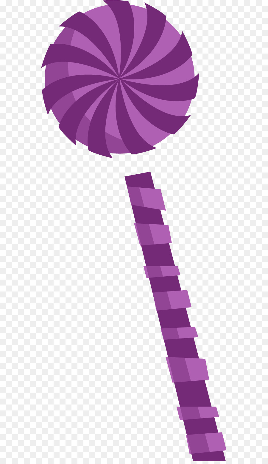 Lollipop-Purple - Vektor von Hand bemalt lollipop