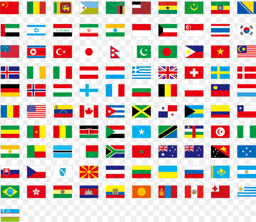 Flaggen der Welt, Flagge Flagge der Vereinigten Staaten - Italienische Flagge-Vektor
